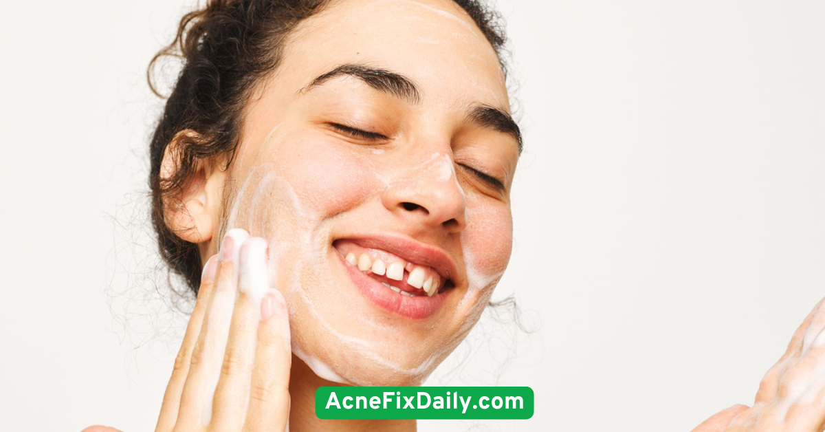 Use a Gel-Based Cleanser Twice Daily