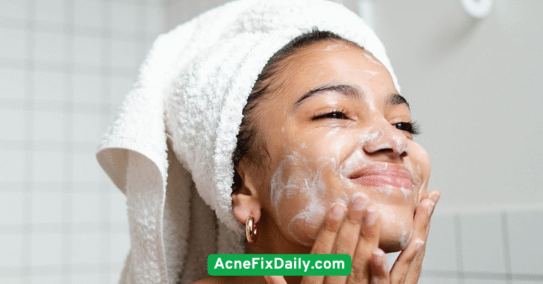 Use a Gentle, Pore-Clearing Cleanser