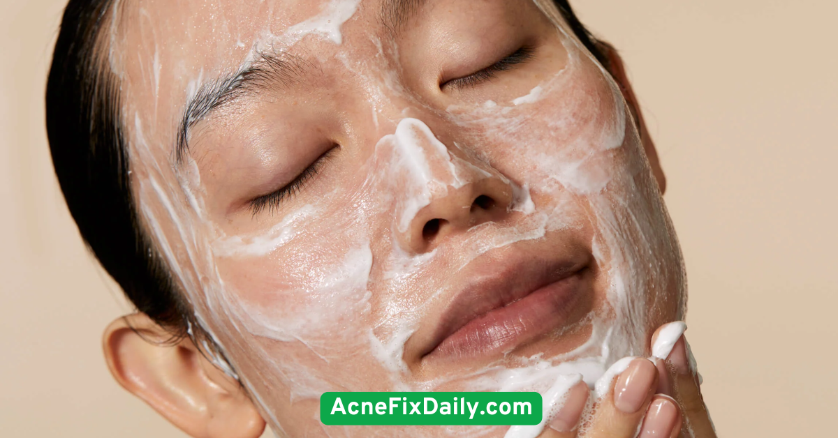 Use an Oil-Free, Gel-Based Cleanser