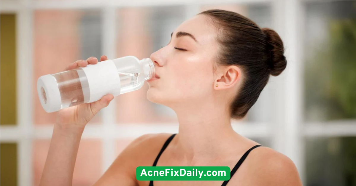 Stay hydrated to improve skin elasticity