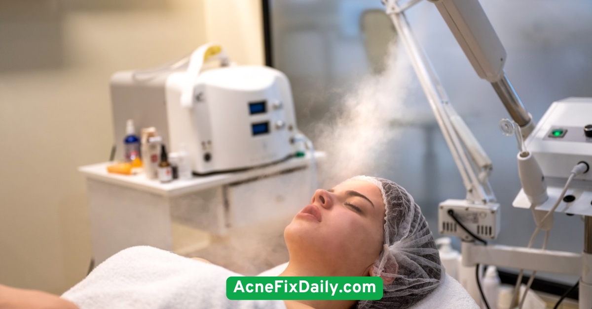 Use facial steam occasionally for deep cleansing