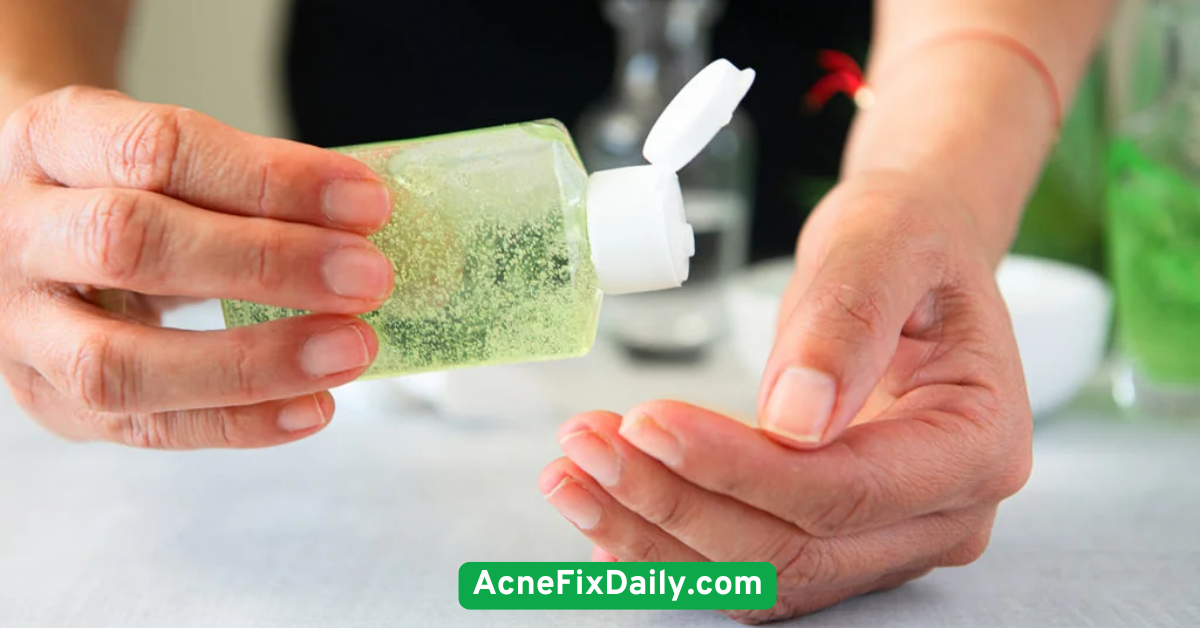Apply aloe vera gel to calm irritated skin