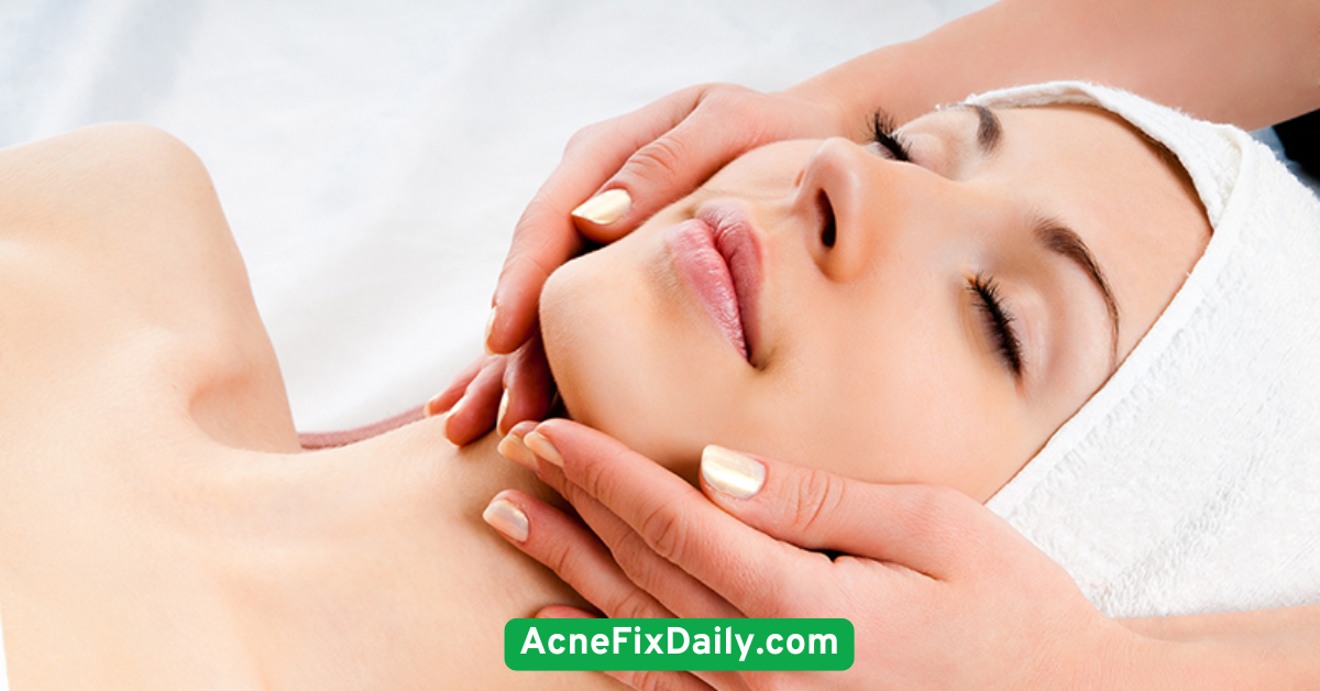 Try gentle facial massages to improve circulation