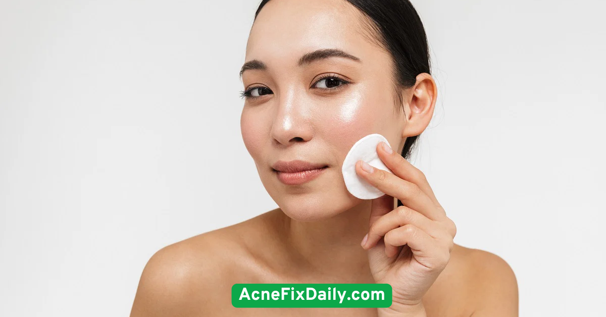 Apply a soothing toner to balance skin pH