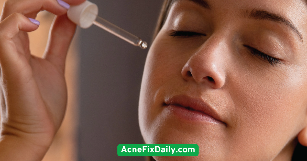 Apply a Balancing Serum like Niacinamide or Zinc