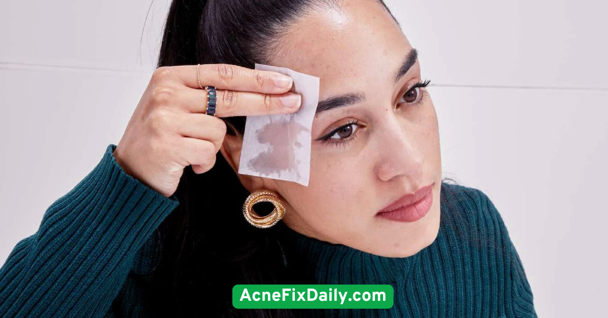 Blot Excess Oil Throughout the Day with Oil-Absorbing Sheets