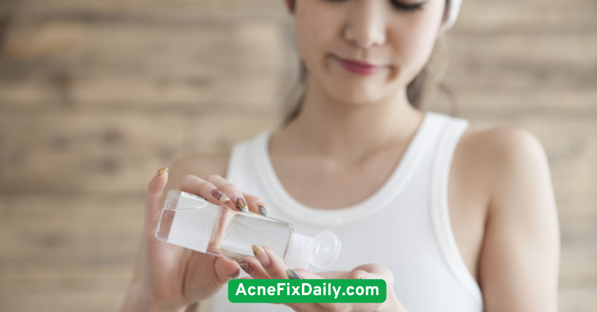 Use an Alcohol-Free Toner with Witch Hazel or Green Tea