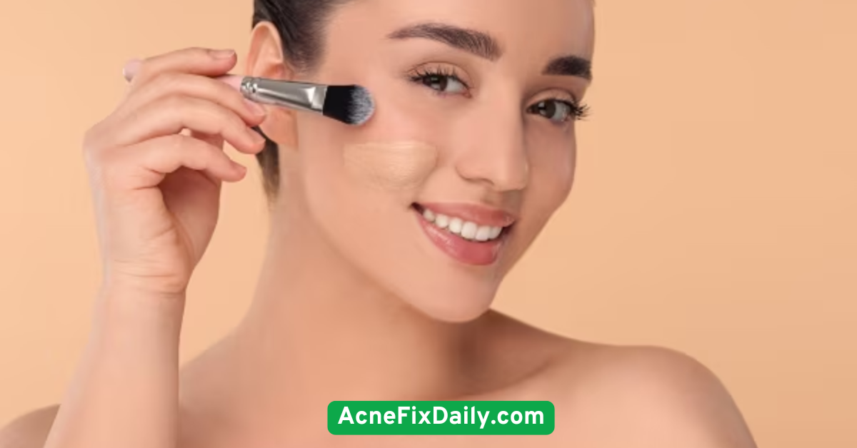 Avoid Heavy Makeup and Choose Mattifying Foundations